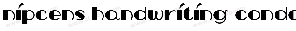 NipCens Handwriting CondOut字体转换
